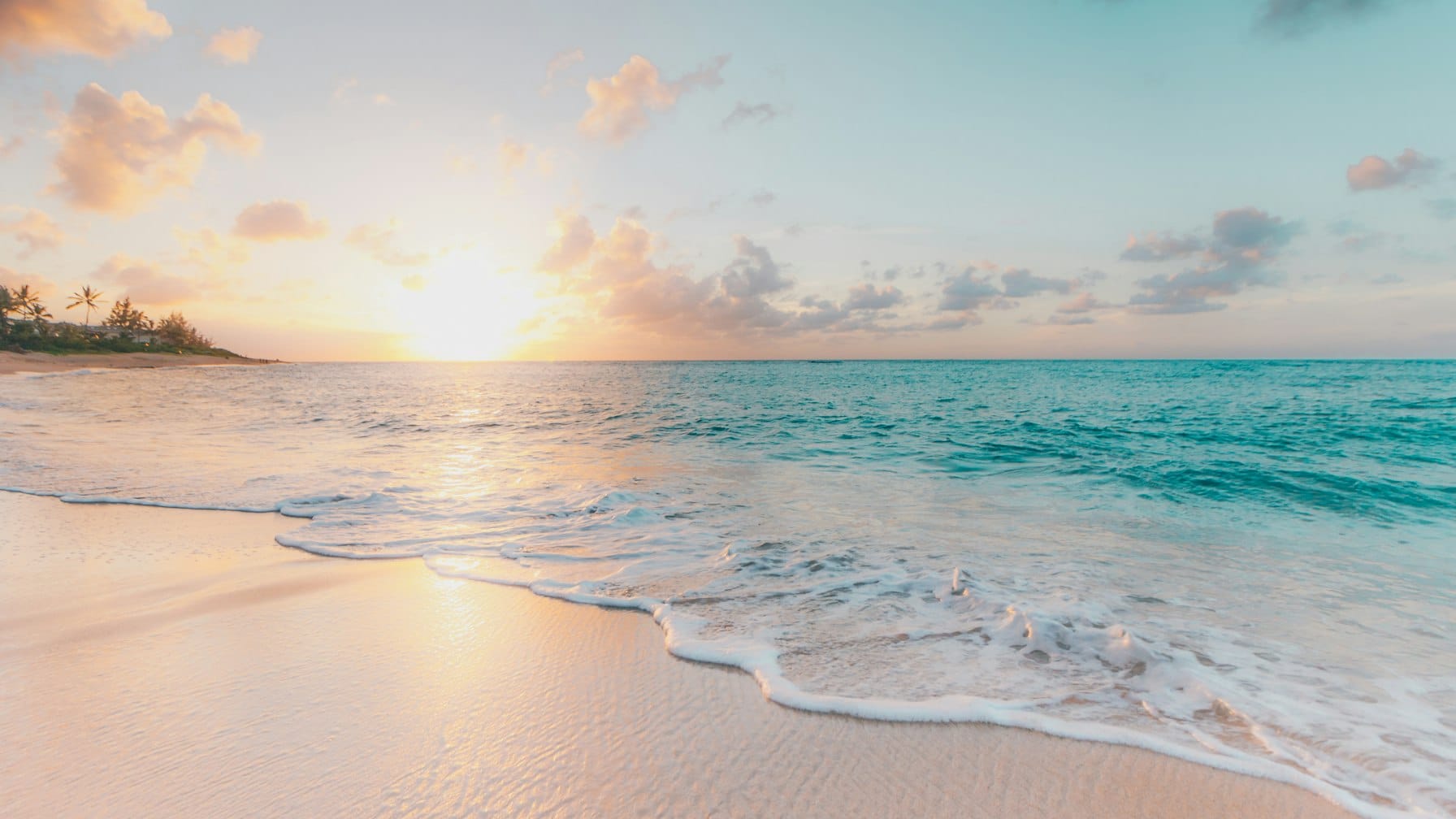 Sugar-white beach and turquoise water along the Gulf Coast